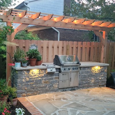 Kitchen pergola